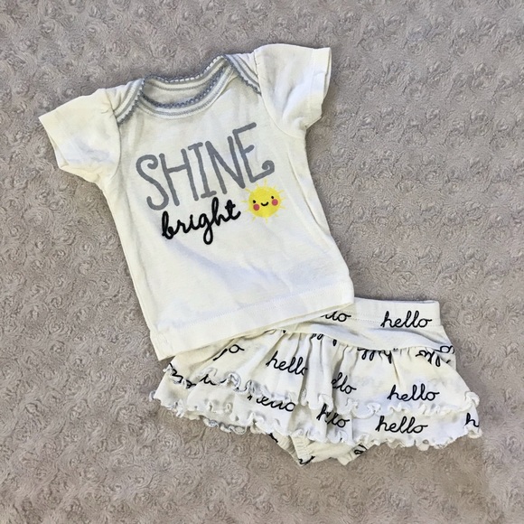 Gerber Other - Gerber Baby Girl Outfit Shine Bright Hello Sun